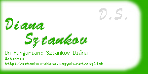 diana sztankov business card